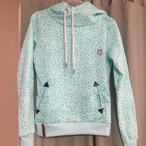 Leopard print hoody